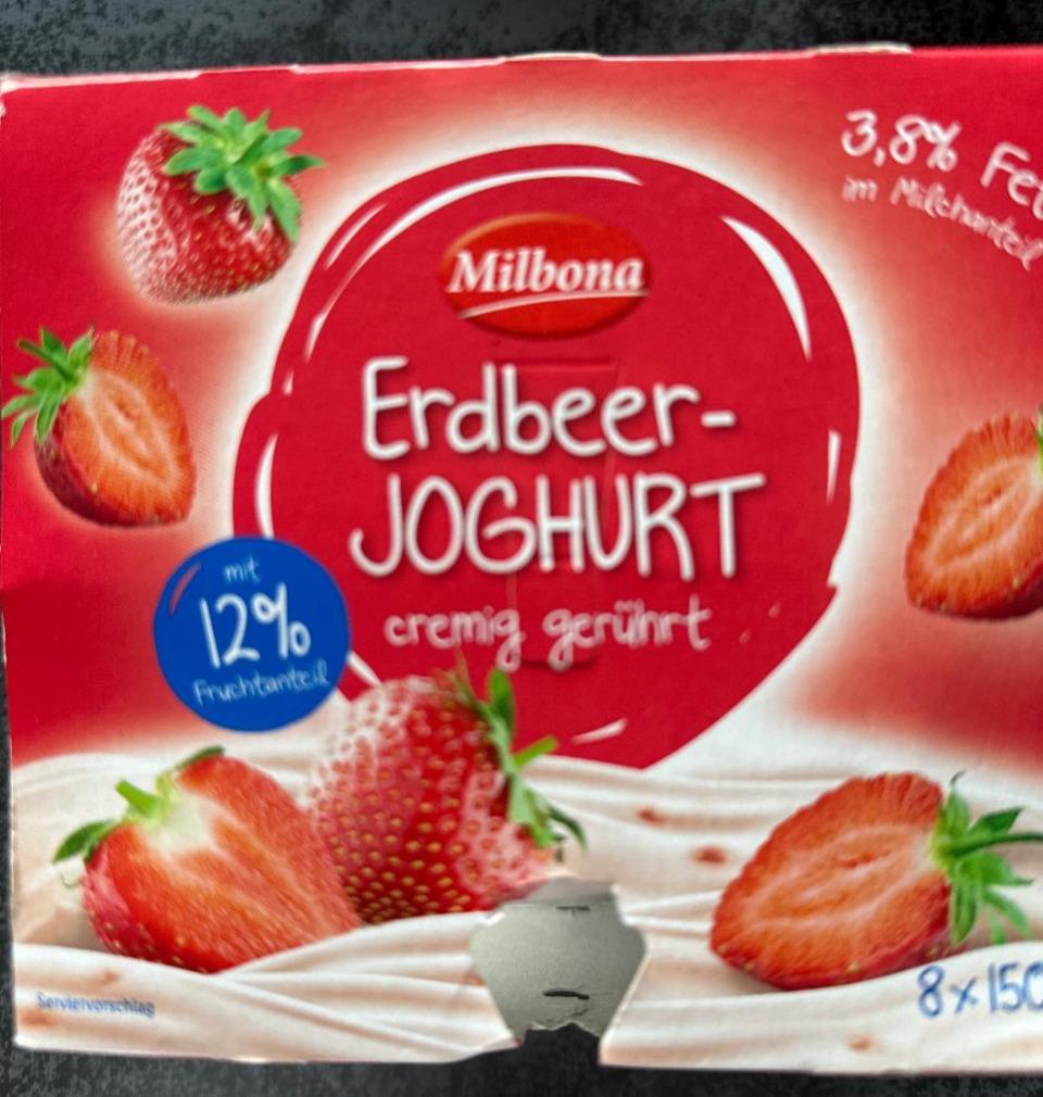 Fotografie - Erdbeerjoghurt cremig gerührt 3,8% Fett Milbona
