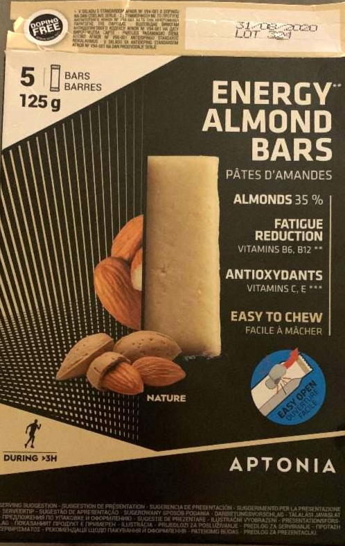 Fotografie - Energy almond bars Aptonia