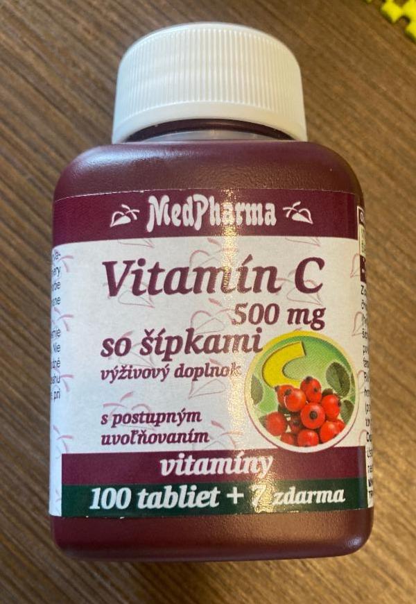 Fotografie - Vitamín C 500 mg se šípkem