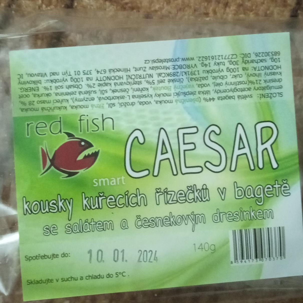 Fotografie - Smart Caesar kuřecí řízečky v bagetě Red Fish