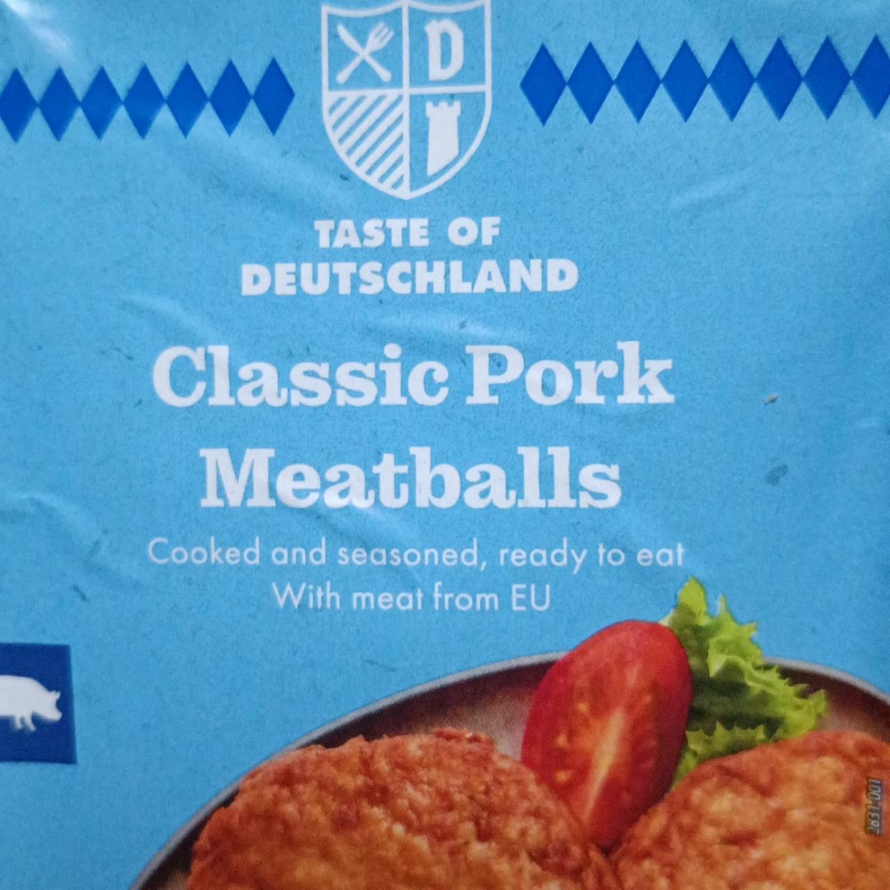 Fotografie - Classic Pork Meatballs Taste of Deutschland