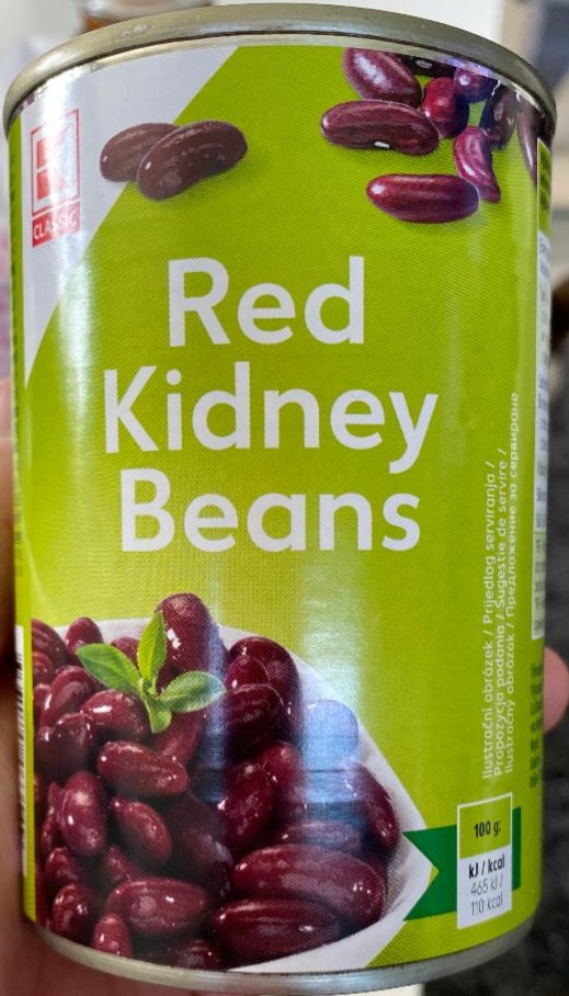 Fotografie - Red kidney beans (fazole červené ve sladkokyselém nálevu konzervované) K-Classic