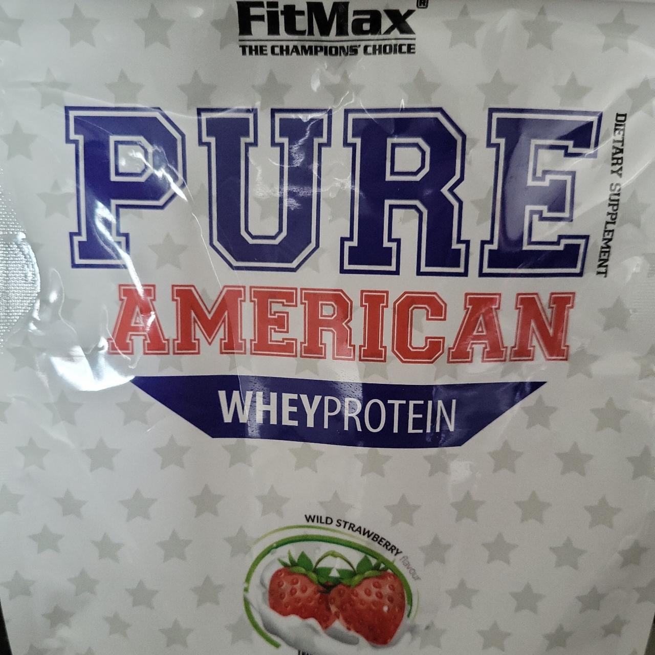 Fotografie - Pure American Whey Protein Wild Strawberry FitMax