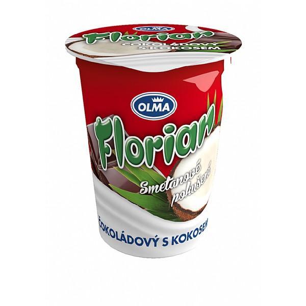Fotografie - Florian smetanový jogurt čokoládový s kokosem Olma