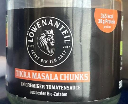Fotografie - Tikka masala chunks in cremiger tomatensauce Löwenanteil