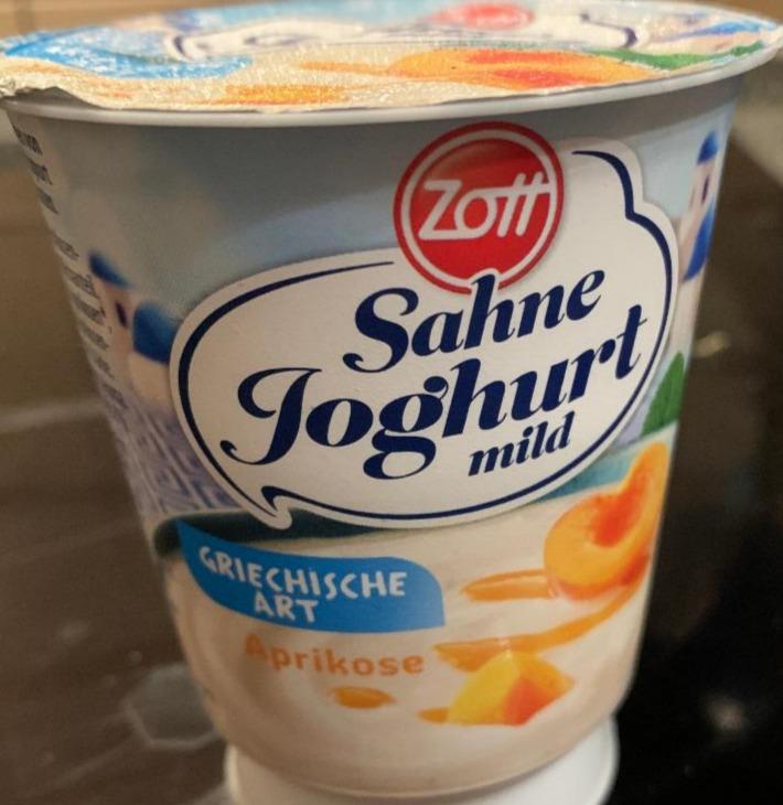 Fotografie - Sahne Joghurt mild griechische Art Aprikose Zott