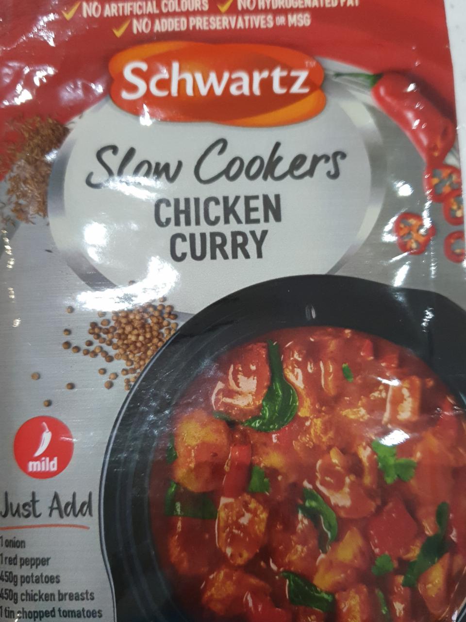 Fotografie - Slow Cookers Chicken Curry Schwartz