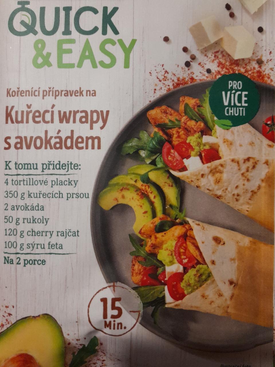 Fotografie - Quick & Easy Kuřecí wrapy s avokádem Kotányi