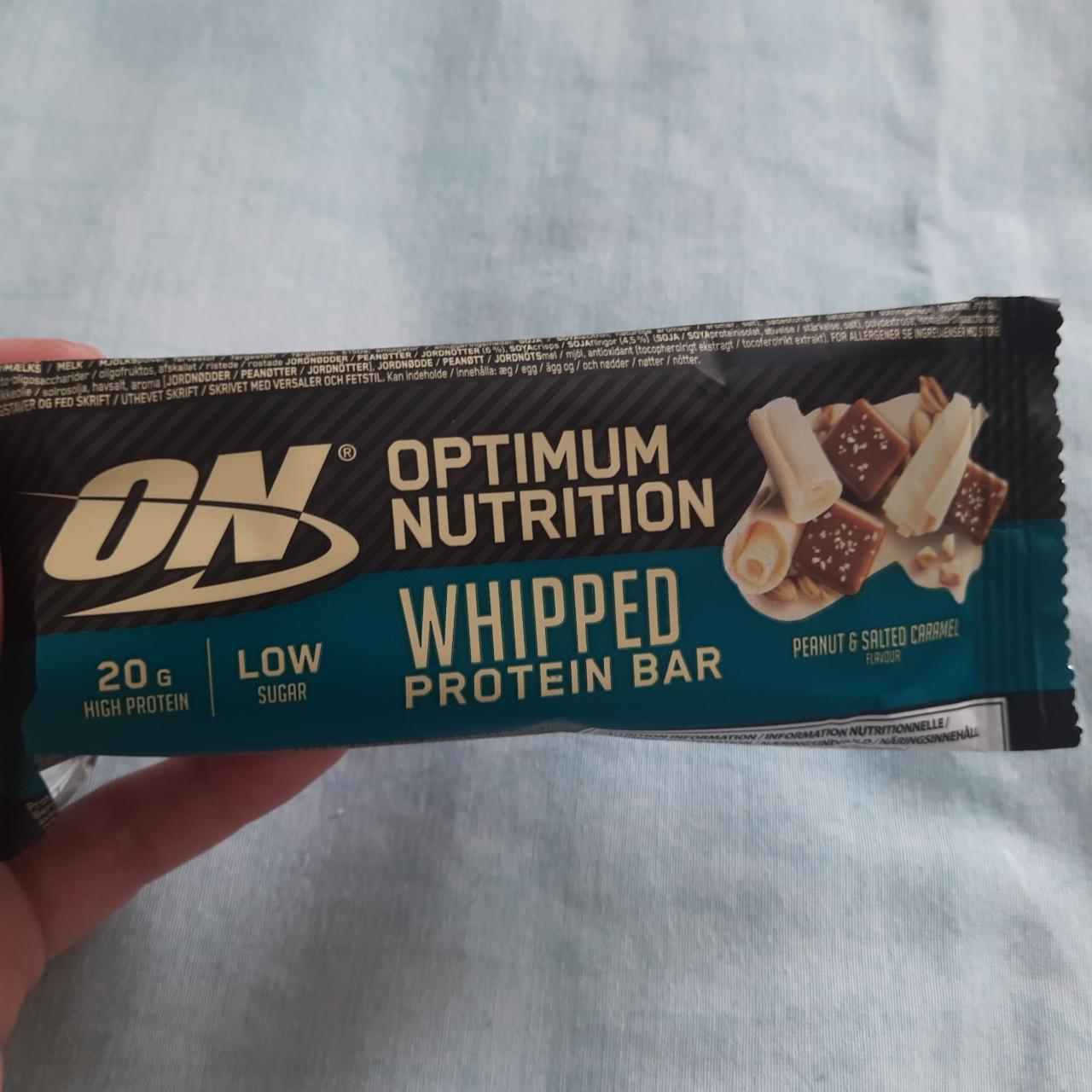 Fotografie - Whipped Protein Bar Peanut & Salted caramel Optimum Nutrition