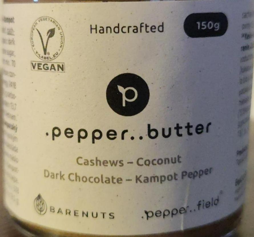 Fotografie - Pepper butter Cashew Coconut Dark chocolate Kampot Pepper Barenuts