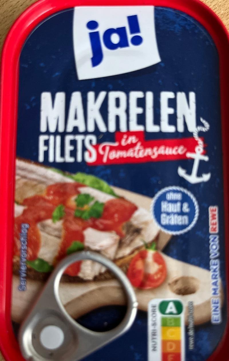 Fotografie - Makrelen filets in Tomatensauce Ja!