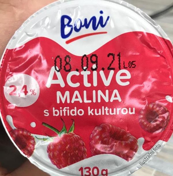 Fotografie - jogurt Active malina s bifido kulturou Boni