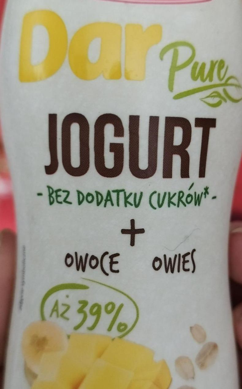Fotografie - Jogurt Bez dodatku cukrów + owoce owies Dar Pure