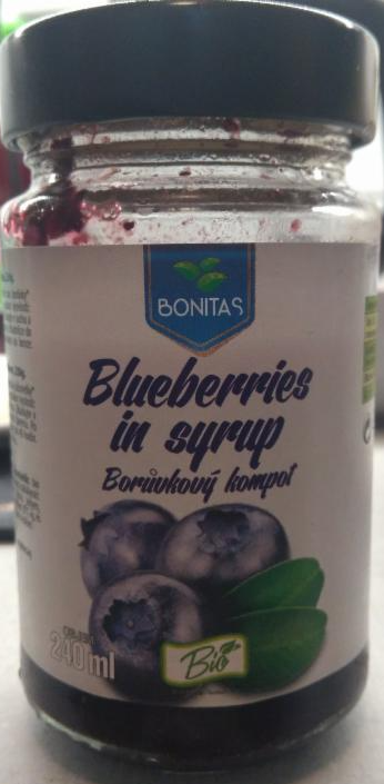Fotografie - BIO blueberries in syrup Bonitas