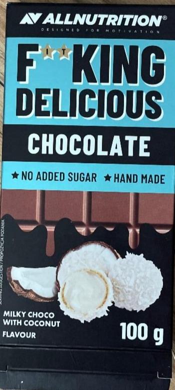 Fotografie - F**king Delicious Chocolate milky choco with coconut AllNutrition