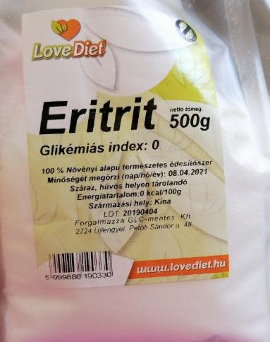 Fotografie - DIA Love diet Eritrit