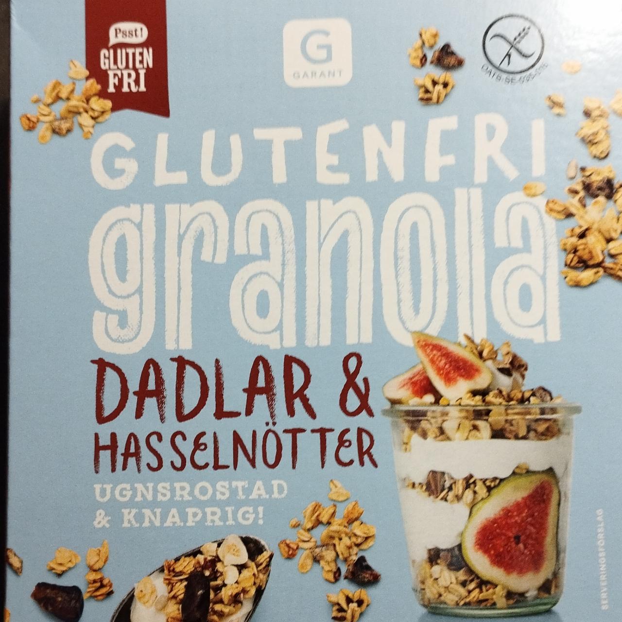 Fotografie - Glutenfri granola Dadlar & Hasselnötter Garant
