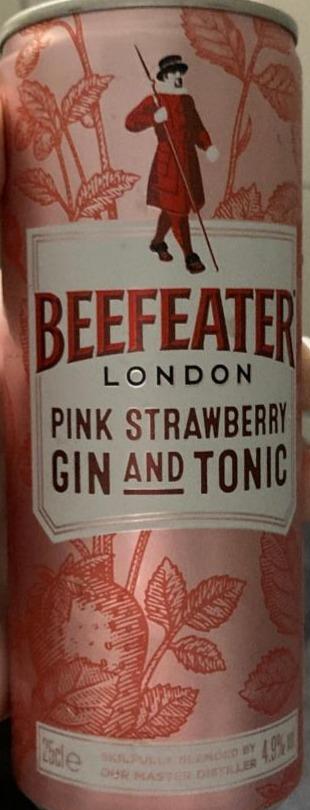 Fotografie - beefeater pink strawbearry gin and tonic 