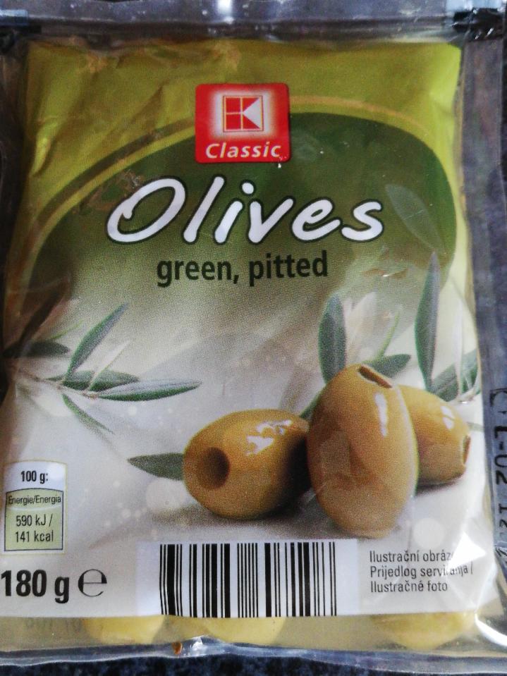 Fotografie - Olives green, pitted - K-Classic