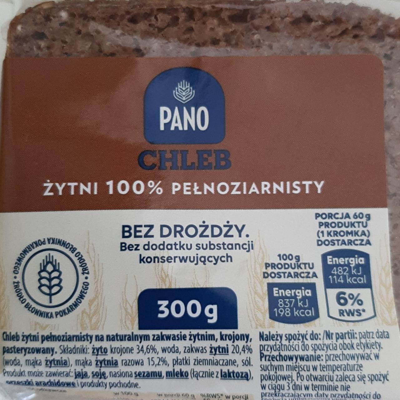 Fotografie - Chleb żytni 100% pełnoziarnisty PANO