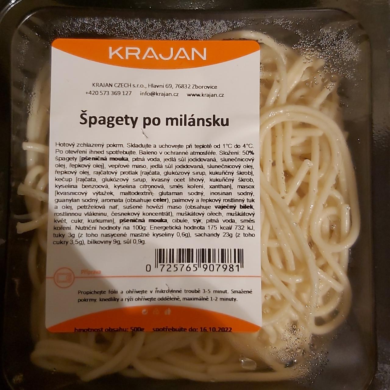 Fotografie - Špagety po milánsku KRAJAN