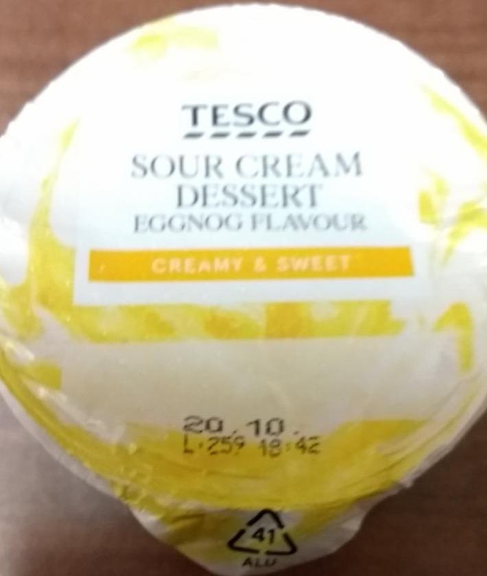 Fotografie - Sour Cream Dessert Eggnog flavour Tesco