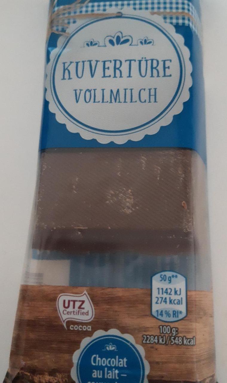 Fotografie - Kuvertüre vollmilch Chocolats au lait Bella