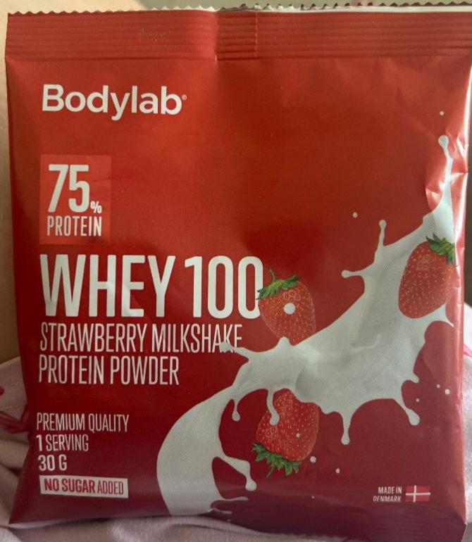 Fotografie - Whey 100 Strawberry Milkshake Bodylab
