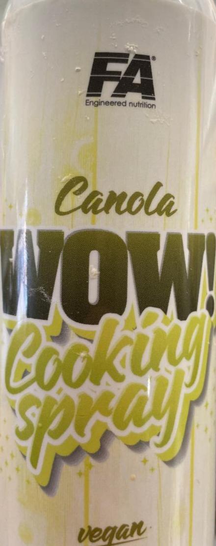 Fotografie - Canola WOW! Cooking spray FA Engineered Nutrition
