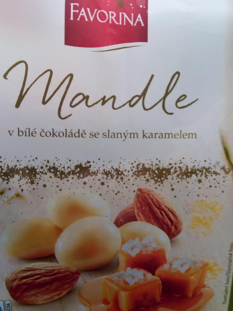 Fotografie - Mandle v bílé čokoládě se slaným karamelem Favorina