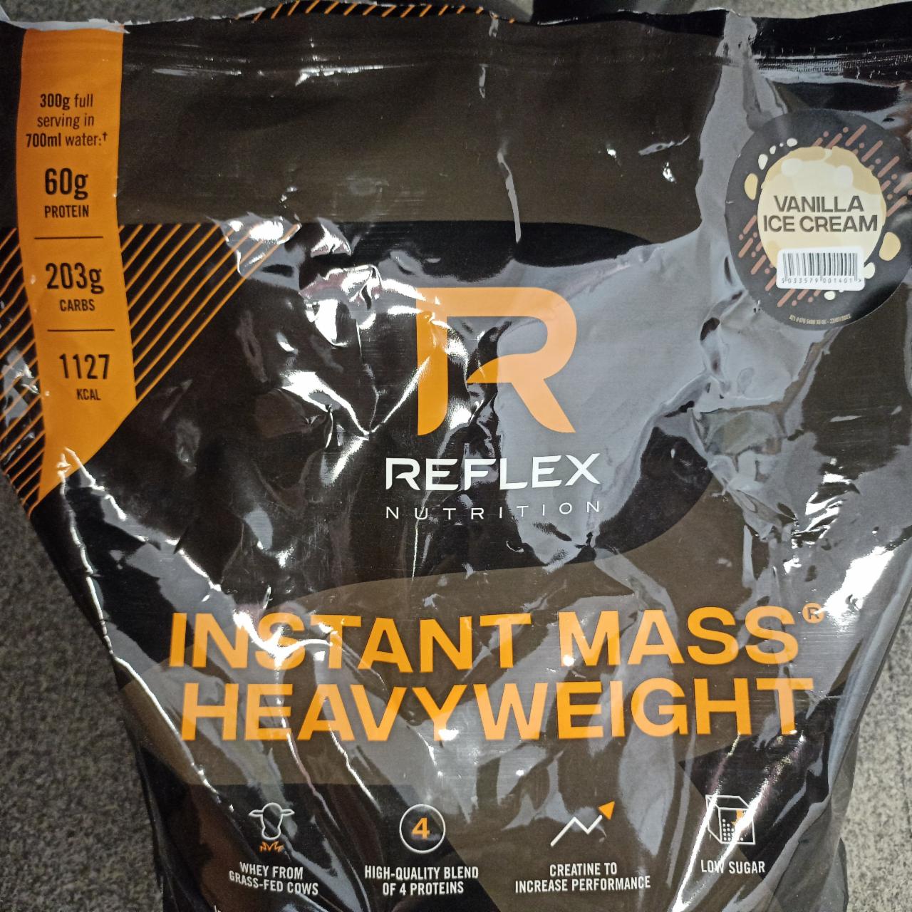 Fotografie - Instant Mass Heavy Weight Vanilla Ice Cream Reflex Nutrition