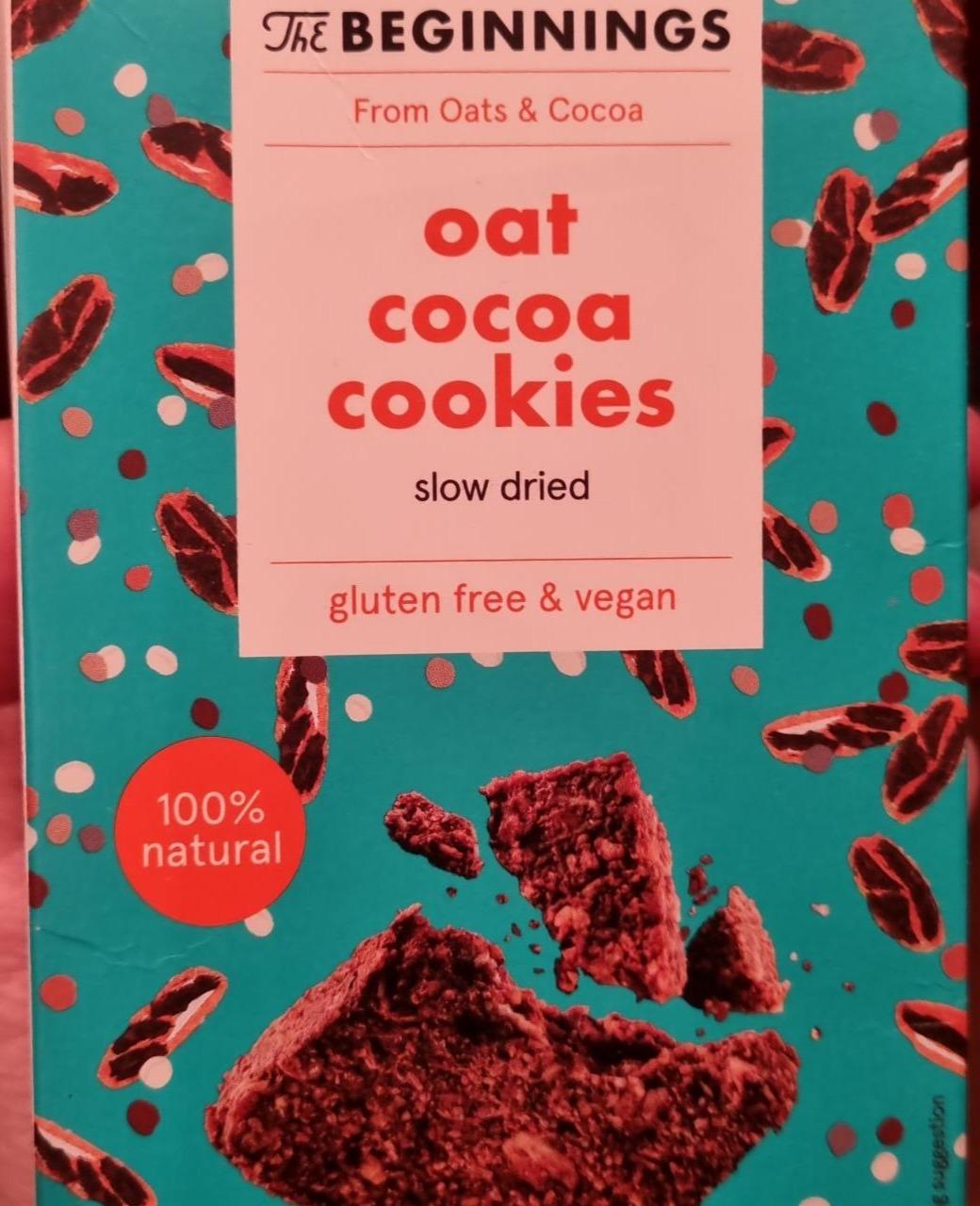 Fotografie - Oat cocoa cookies gluten free & vegan The Beginnings