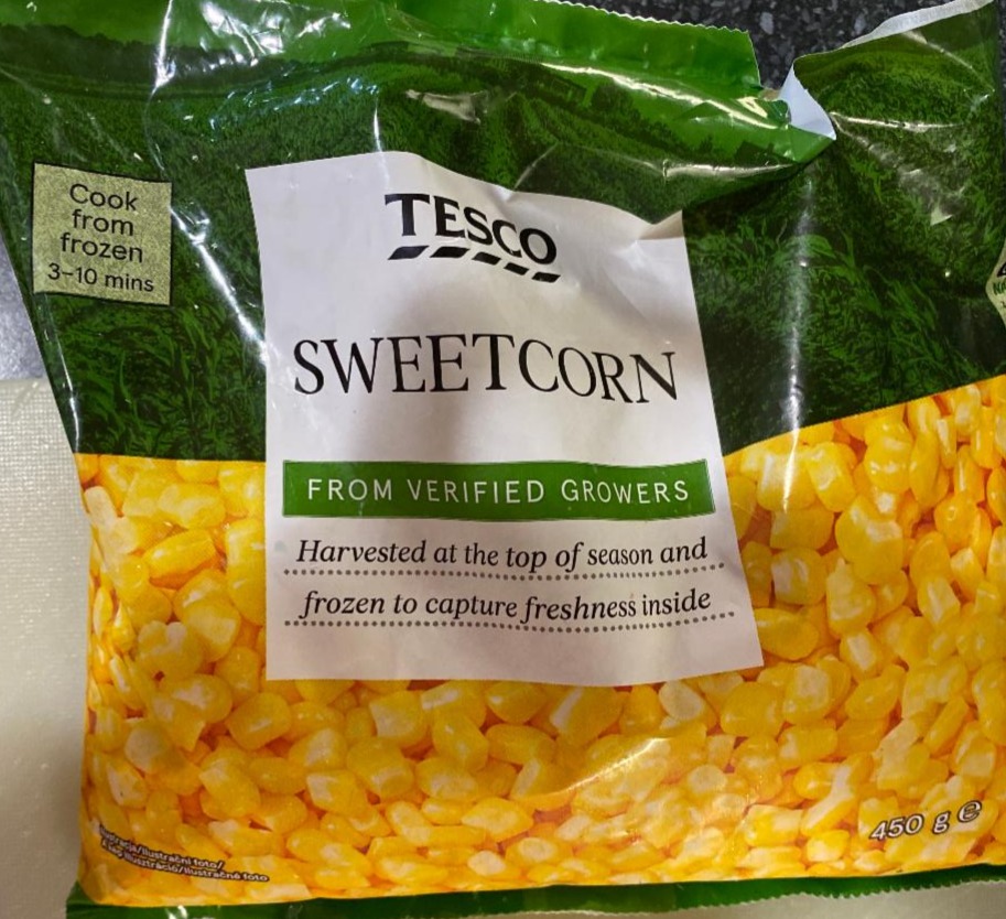 Fotografie - Sweetcorn kukuřice cukrová mražená Tesco