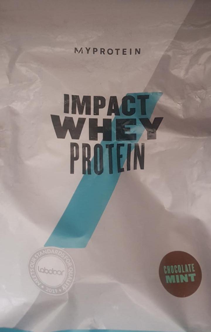 Fotografie - Impact Whey Protein Chocolate mint Myprotein