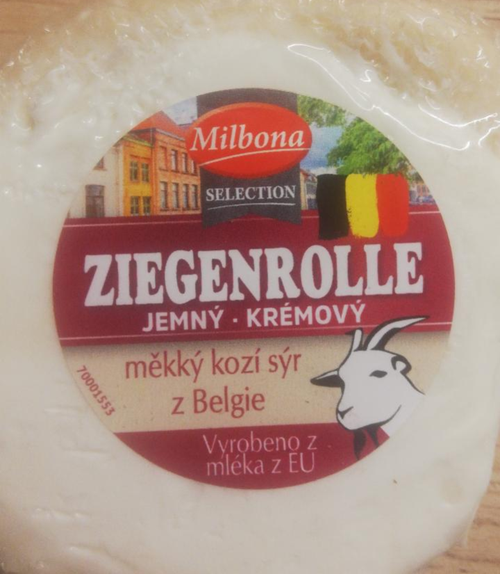 Fotografie - Kozí měkký sýr z Belgie Ziegenrolle Milbona