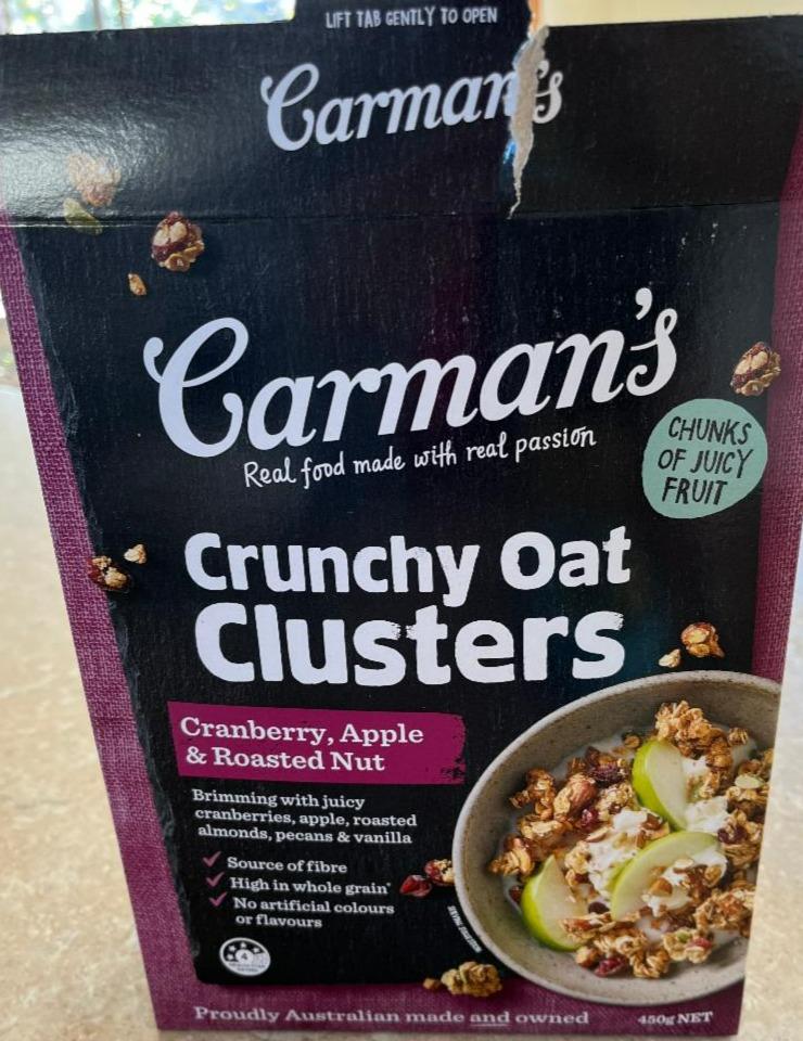 Fotografie - Crunchy oat clusters Cranberry, Apple & Roasted Nut Garman's