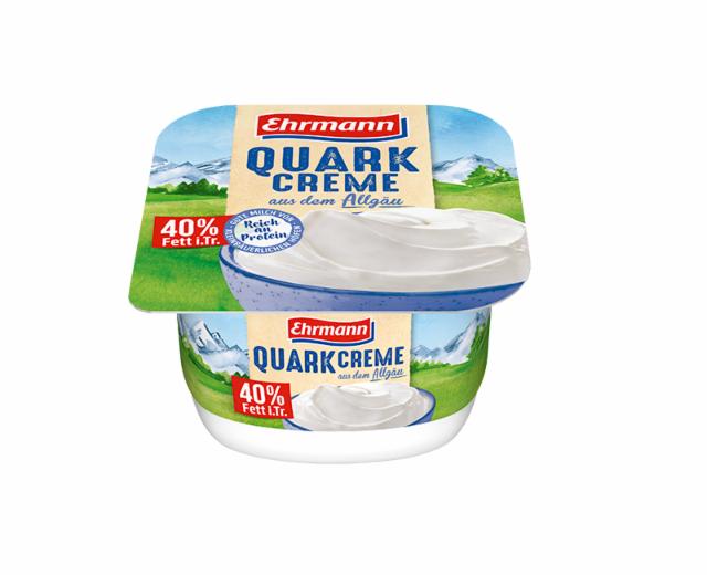 Fotografie - Quark Creme aus dem Allgäu 40% Fett Ehrmann