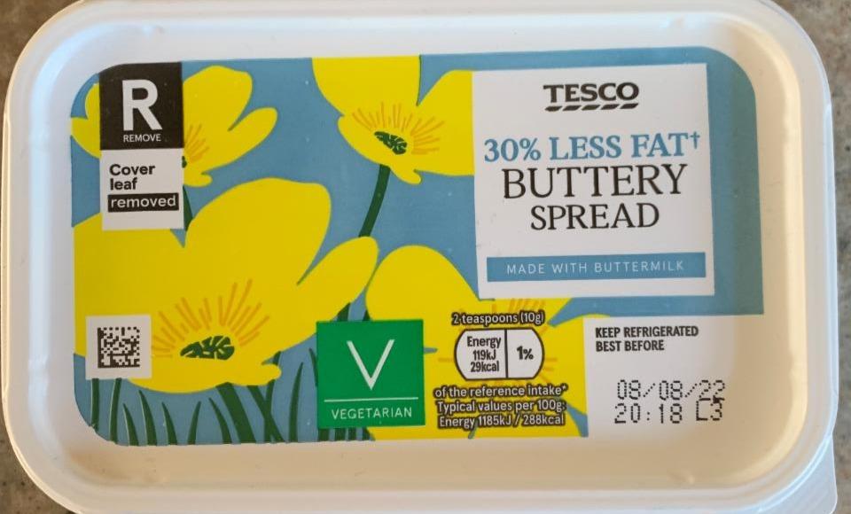 Fotografie - 30% less fat buttery spread Tesco