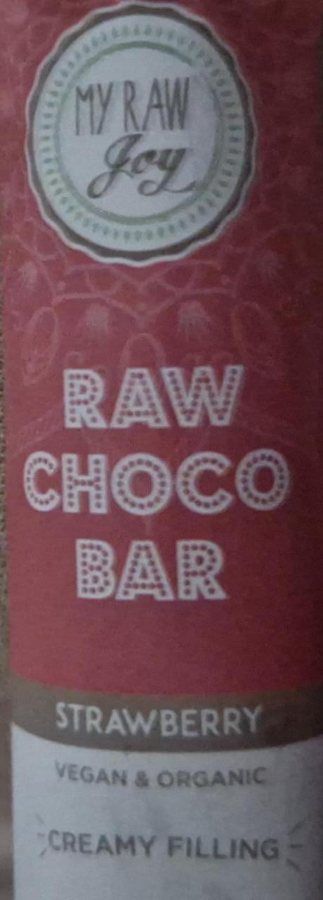 Fotografie - Raw choco bar Strawberry My raw joy