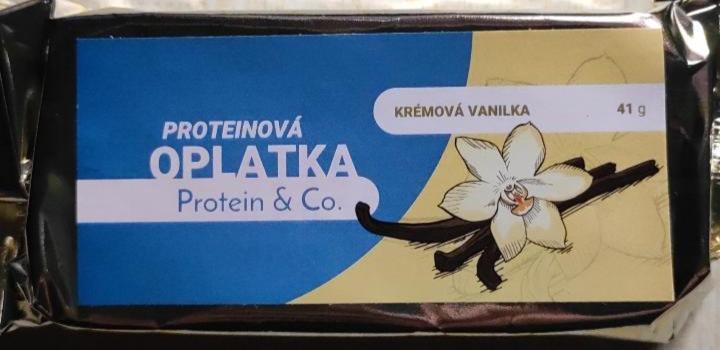 Fotografie - Proteinová oplatka vanilka Protein & Co.