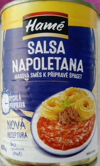 Fotografie - Salsa Napoletana masová směs k přípravě špaget Hamé
