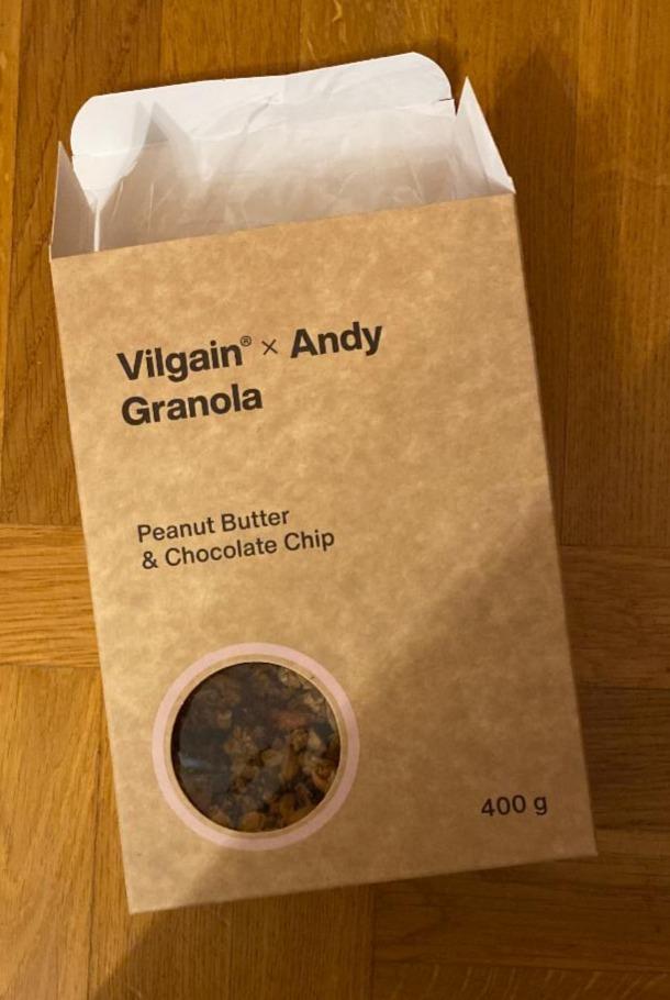 Fotografie - Andy Granola Peanut Butter & Chocolate Chip Vilgain