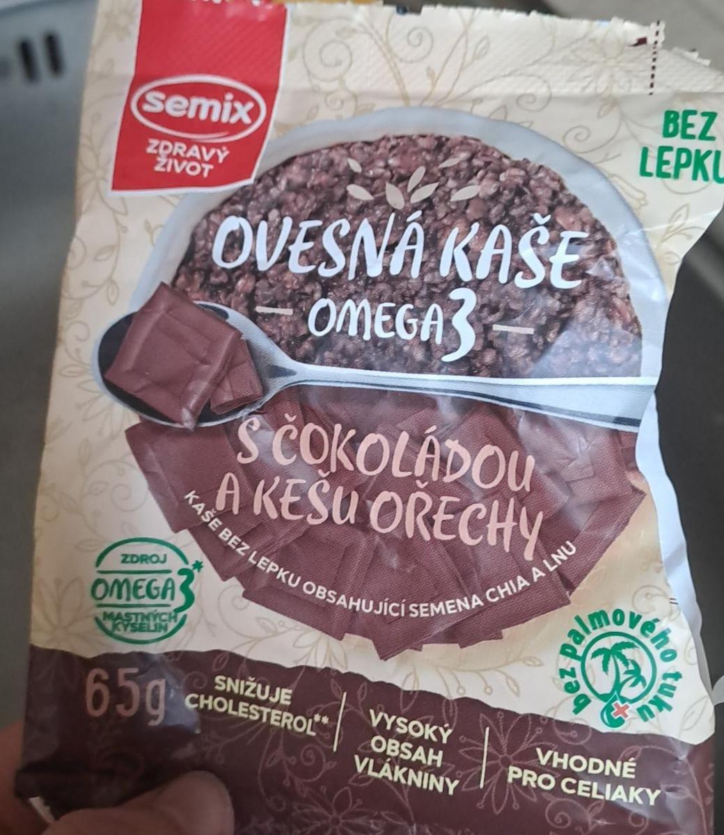 Fotografie - Ovesná kaše omega 3 s čokoládou a kešu ořechy Semix
