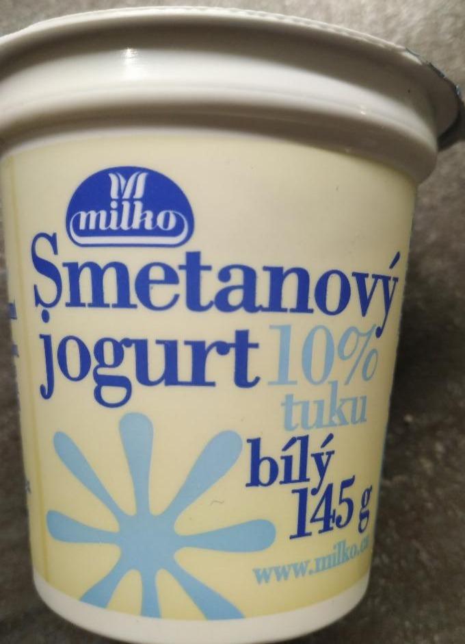 Fotografie - Smetanový jogurt bílý 10% Milko