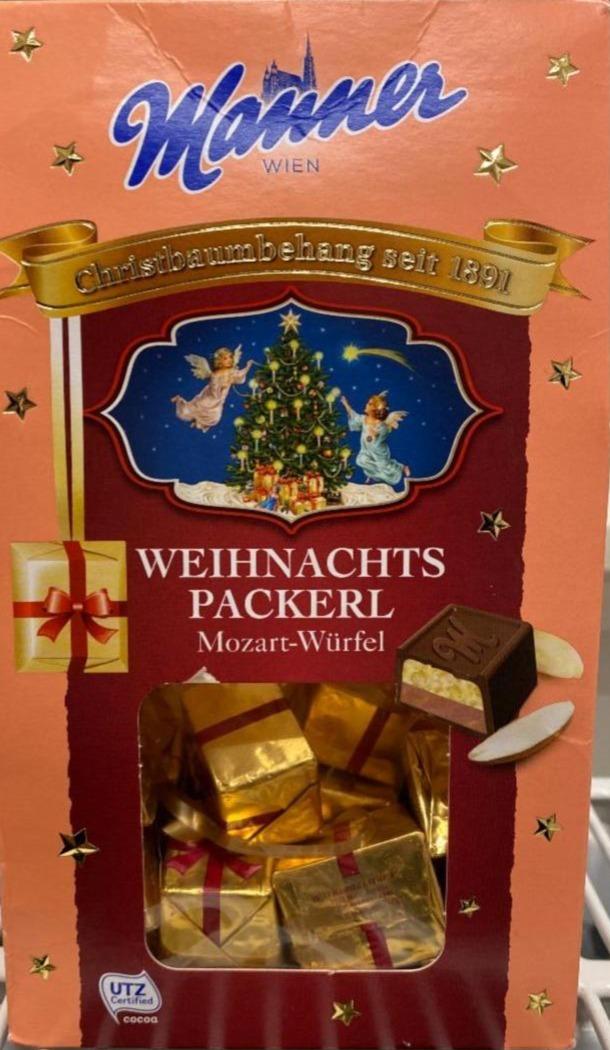 Fotografie - Weihnachtspackerl Mozart-Würfel Manner