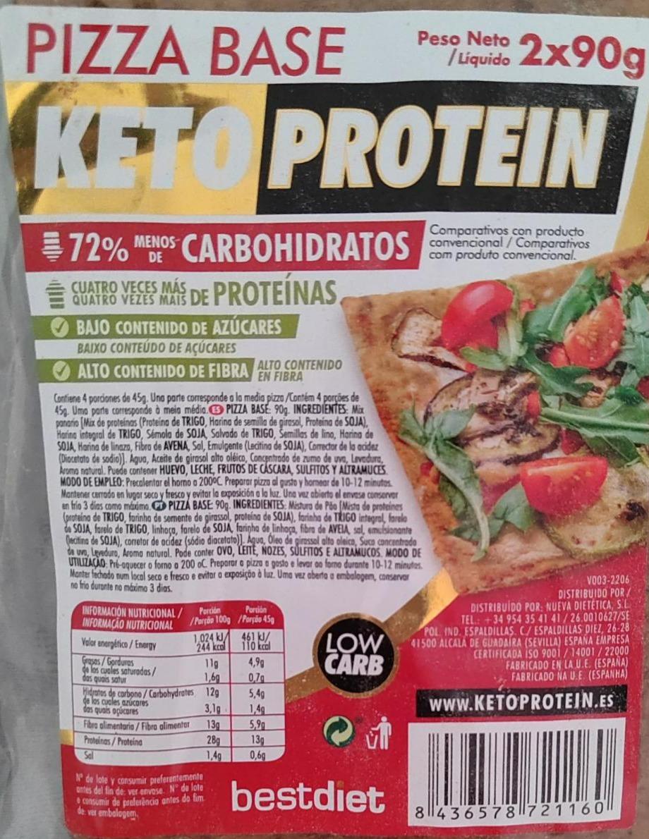 Fotografie - Pizza Base Keto Protein