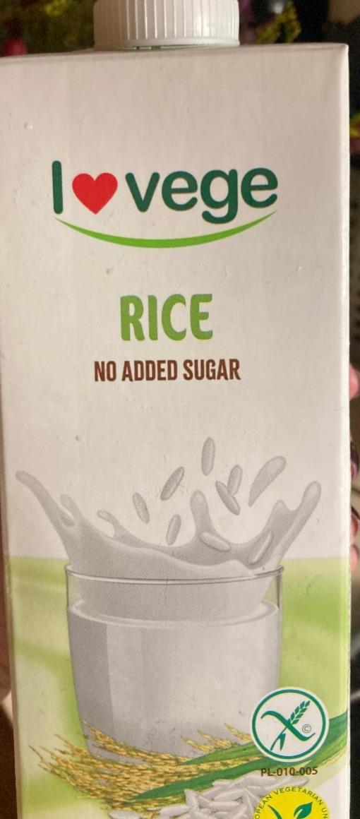 Fotografie - I love vege rice no added sugar