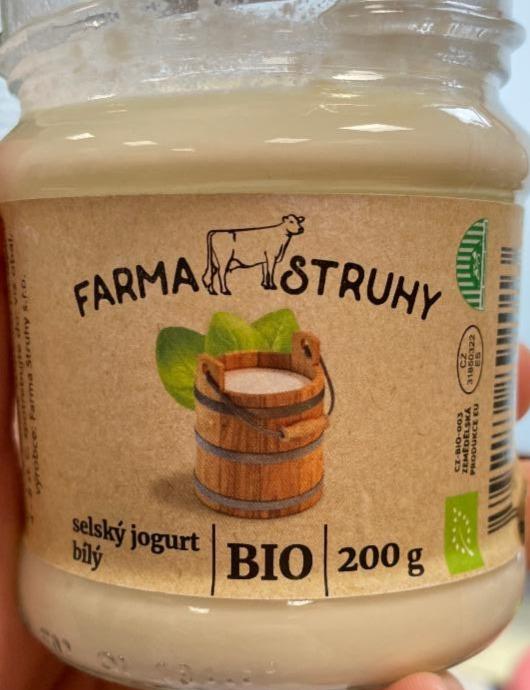 Fotografie - Bio Selský jogurt bílý Farma Struhy