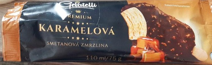 Fotografie - Premium karamelová smetanová zmrzlina Gelatelli