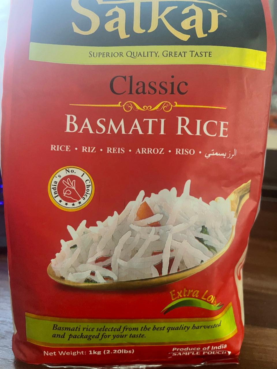 Fotografie - Basmati Rice Extra Long Satkar
